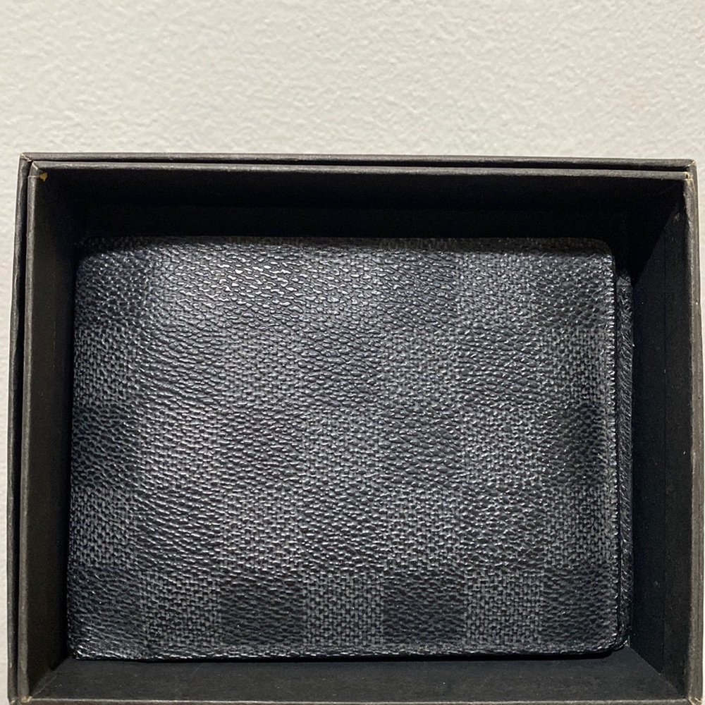 Louis Vuitton Multiple Damier Graphite Black For Men Wallet